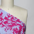 EXCLUSIVE 90% Linen 10% Silk – 'Floral Hero' | Hot Pink & Ice Blue